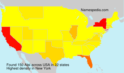Surname Alpi in USA Surname Alpi in USA