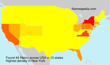 Surname Alpino in USA Surname Alpino in USA