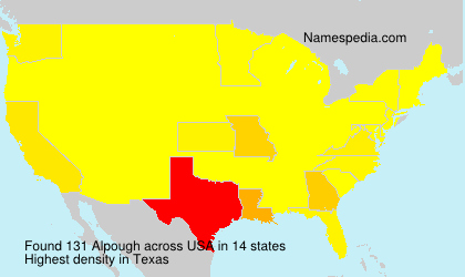 Surname Alpough in USA Surname Alpough in USA