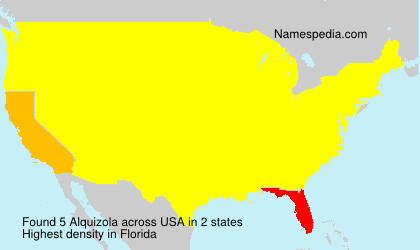 Surname Alquizola in USA Surname Alquizola in USA