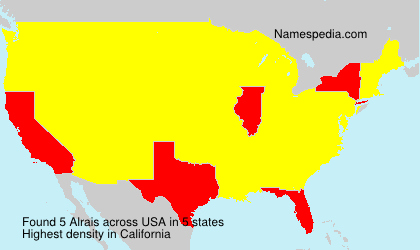 Surname Alrais in USA Surname Alrais in USA