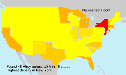 Surname Alroy in USA Surname Alroy in USA
