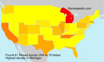 Surname Alsaad in USA Surname Alsaad in USA