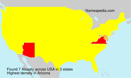 Surname Alsaaty in USA Surname Alsaaty in USA