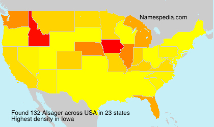 Surname Alsager in USA Surname Alsager in USA