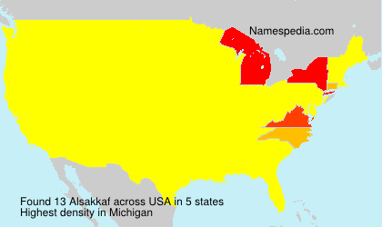 Surname Alsakkaf in USA Surname Alsakkaf in USA