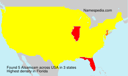 Surname Alsamsam in USA Surname Alsamsam in USA