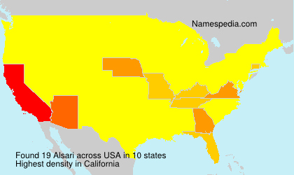 Surname Alsari in USA Surname Alsari in USA