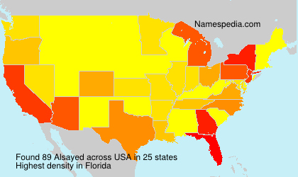 Surname Alsayed in USA Surname Alsayed in USA