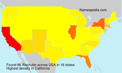 Surname Alschuler in USA Surname Alschuler in USA