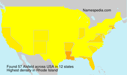 Surname Alsfeld in USA Surname Alsfeld in USA