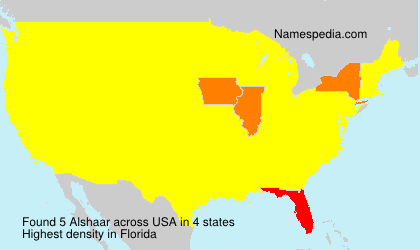 Surname Alshaar in USA Surname Alshaar in USA