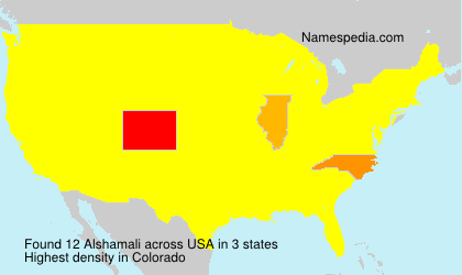 Surname Alshamali in USA Surname Alshamali in USA