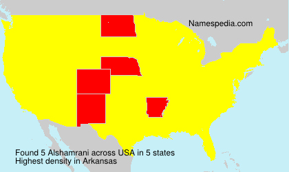 Surname Alshamrani in USA Surname Alshamrani in USA