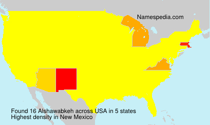 Surname Alshawabkeh in USA Surname Alshawabkeh in USA
