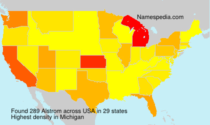 Surname Alstrom in USA Surname Alstrom in USA
