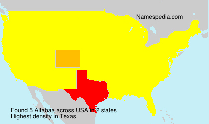 Surname Altabaa in USA Surname Altabaa in USA