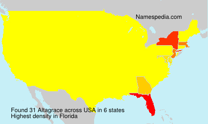Surname Altagrace in USA Surname Altagrace in USA