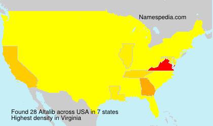 Surname Altalib in USA Surname Altalib in USA