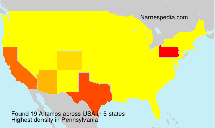 Surname Altamos in USA Surname Altamos in USA