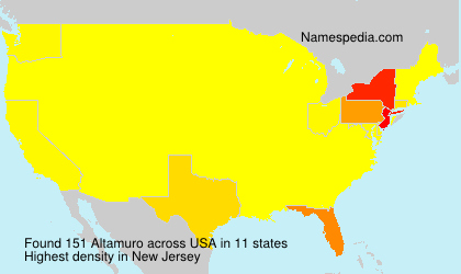 Surname Altamuro in USA Surname Altamuro in USA