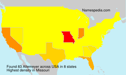 Surname Altemeyer in USA Surname Altemeyer in USA