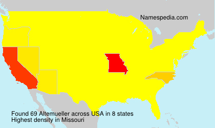 Surname Altemueller in USA Surname Altemueller in USA