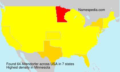Surname Altendorfer in USA Surname Altendorfer in USA