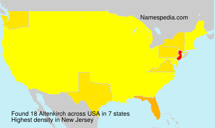 Surname Altenkirch in USA Surname Altenkirch in USA