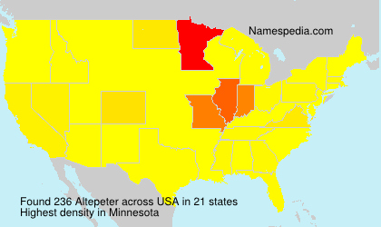Surname Altepeter in USA Surname Altepeter in USA