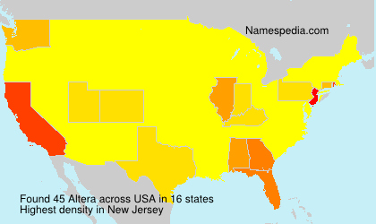 Surname Altera in USA Surname Altera in USA