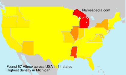 Surname Altese in USA Surname Altese in USA