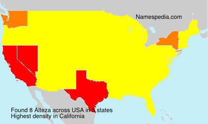 Surname Alteza in USA Surname Alteza in USA
