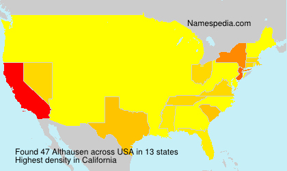 Surname Althausen in USA Surname Althausen in USA