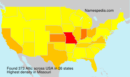 Surname Altic in USA Surname Altic in USA