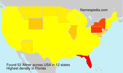 Surname Altner in USA Surname Altner in USA