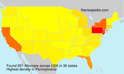 Surname Altomare in USA Surname Altomare in USA