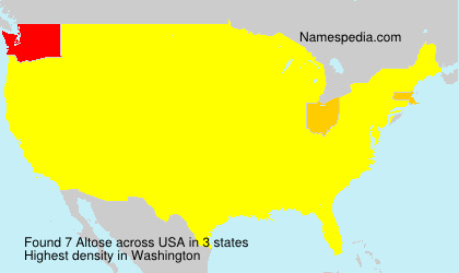 Surname Altose in USA Surname Altose in USA