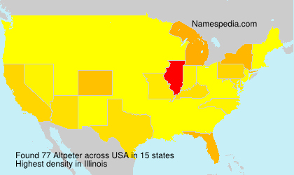 Surname Altpeter in USA Surname Altpeter in USA
