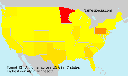 Surname Altrichter in USA Surname Altrichter in USA