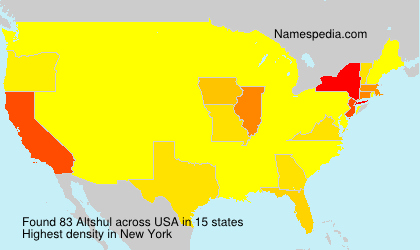 Surname Altshul in USA Surname Altshul in USA