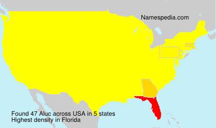 Surname Aluc in USA Surname Aluc in USA