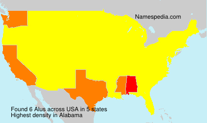 Surname Alus in USA Surname Alus in USA