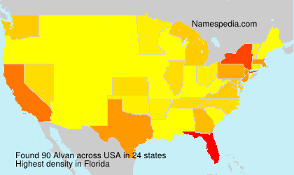 Surname Alvan in USA Surname Alvan in USA