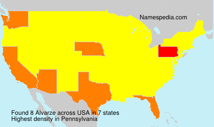 Surname Alvarze in USA