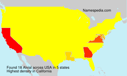 Surname Alvial in USA Surname Alvial in USA