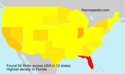 Surname Alvite in USA Surname Alvite in USA