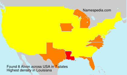 Surname Alvon in USA Surname Alvon in USA