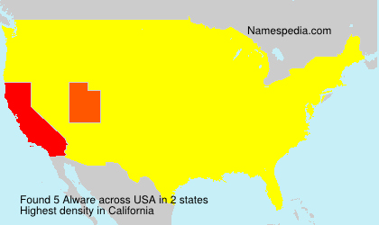Surname Alware in USA Surname Alware in USA