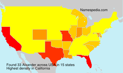 Surname Alxander in USA Surname Alxander in USA